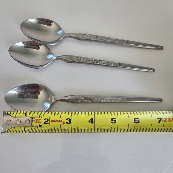 Stanley Roberts Winthrop Teaspoons Set of 3 WM Dalton Japan Stainless Steel - Picture 11 of 11